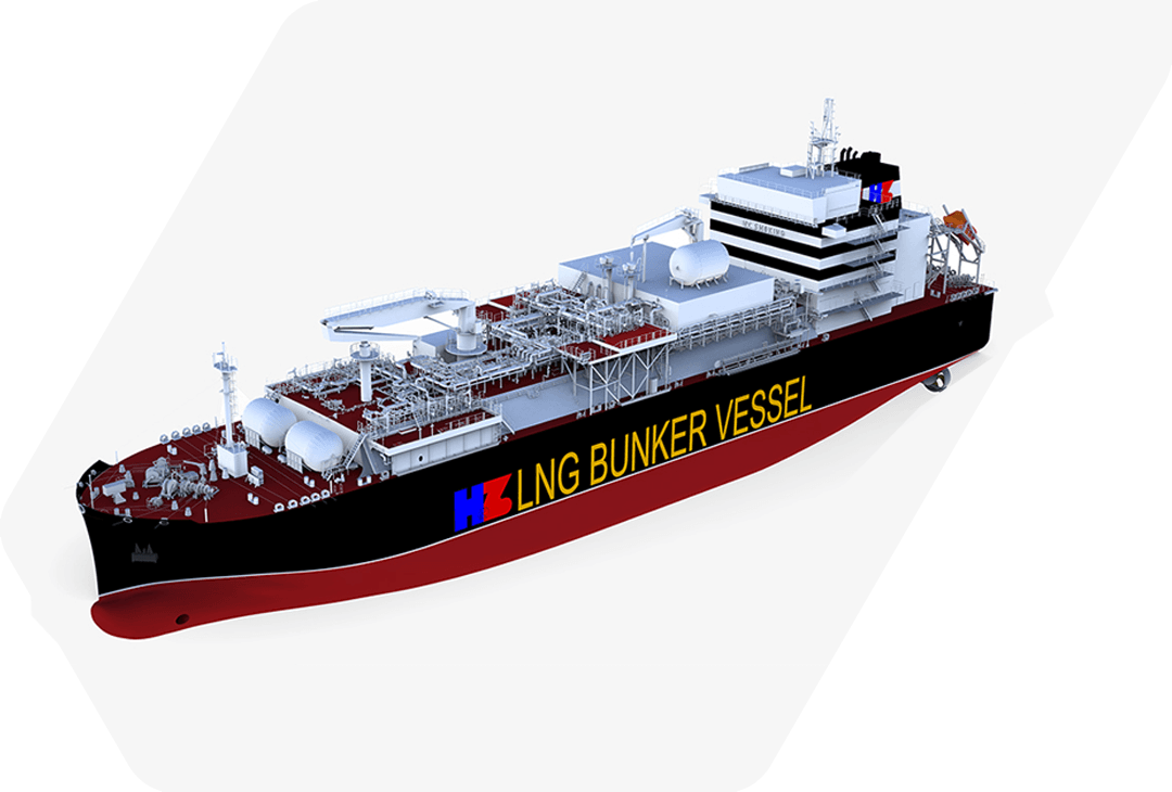 3D illustration Ibaizabal’s new LNG bunkering vessel