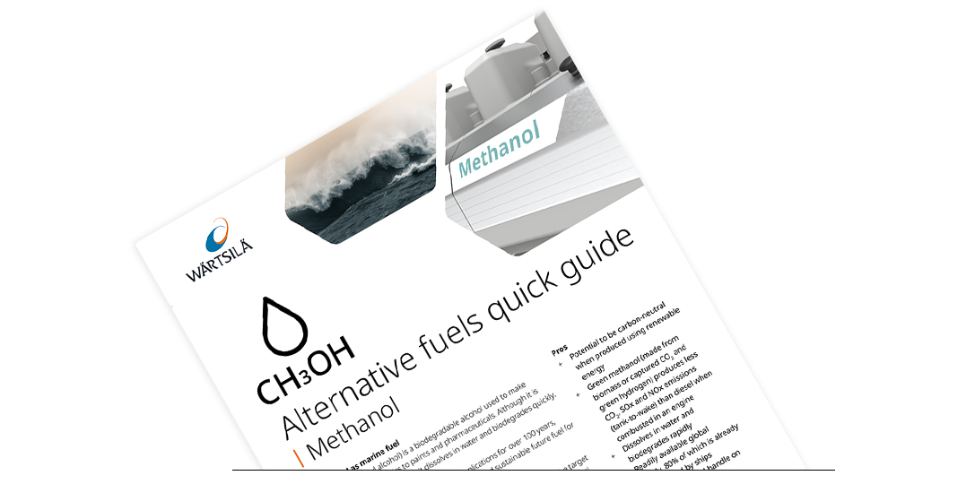 Methanol quick guide by Wärtsilä cover