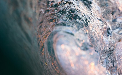 A wave on the ocean