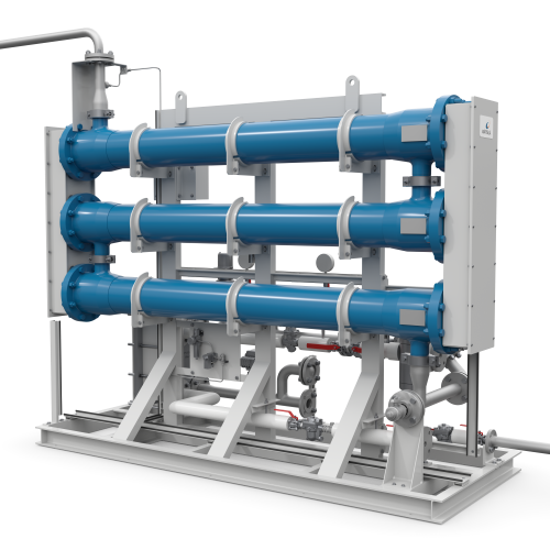 Electrolysis cell module of Aquarius EC ballast water treatment system, EC BWMS