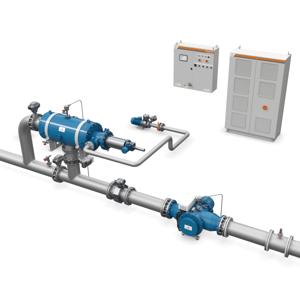 Total scope view of Aquarius UV bwms; by Wärtsilä Water and Waste. Ballast water treatment by ultra violet radiation.