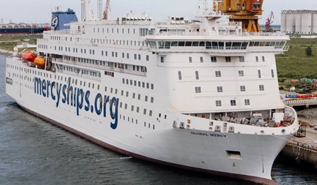 The new hospital ship Global Mercy