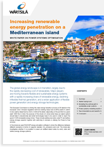 Increasing renewable energy penetration on a Mediterranean island