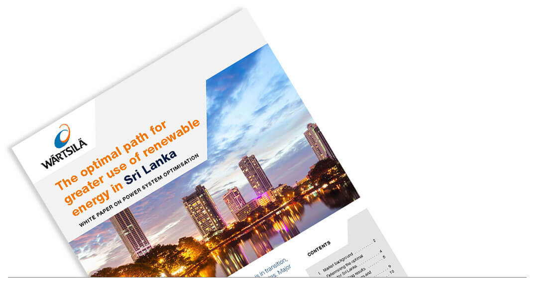 The optimal path for greater use of renewable energy in Sri Lanka