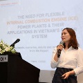 Ms. Le Thu Ha speaking at the event