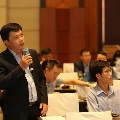 A participant asking a question