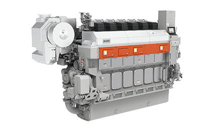 3D rendering Wärtsilä 46TS-DF marine engine