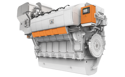 3D rendering Wärtsilä 31 marine engine