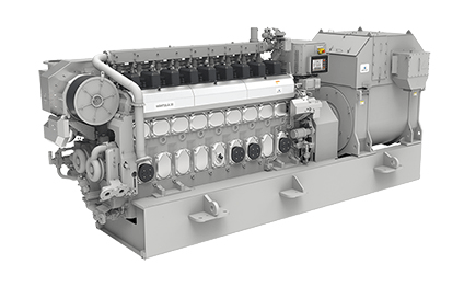 3D rendering of Wärtsilä 20 DF engine