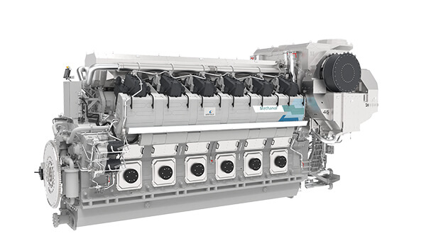 Wärtsilä 46TS Methanol 3D drawing