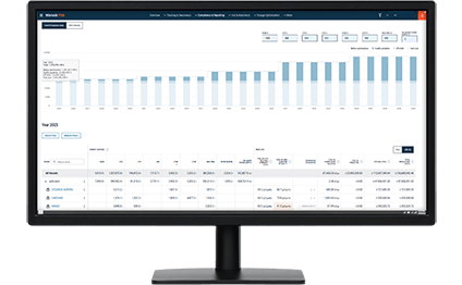 EU Emissions Compliance application on monitor