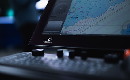 image detail ECDIS on screen