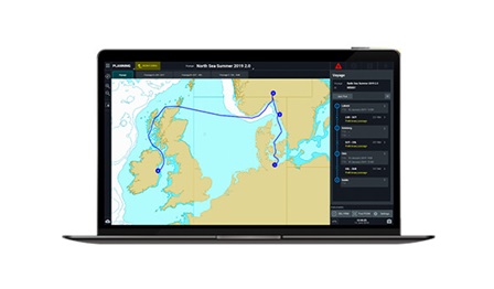 App on tablet for route planning
