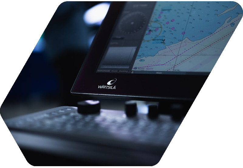 image detail ECDIS on screen