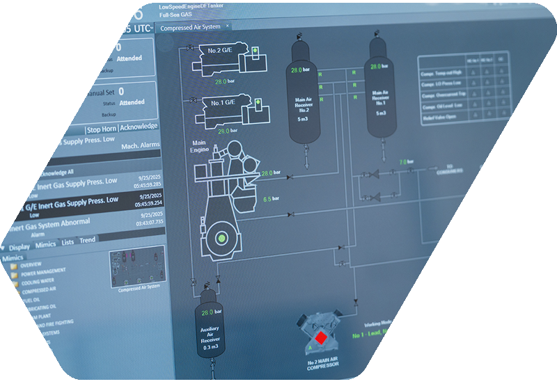 engine room simulator screen