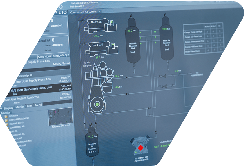 engine room simulator screen