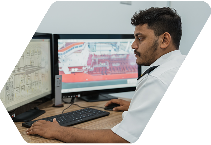 Wärtsilä simulator in use