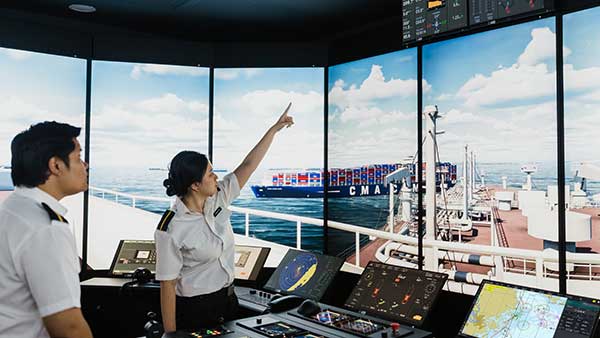 Navigational simulators arrangement