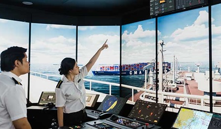 Navigational simulators arrangement