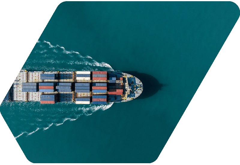 Cruise ship from a bird's-eye view