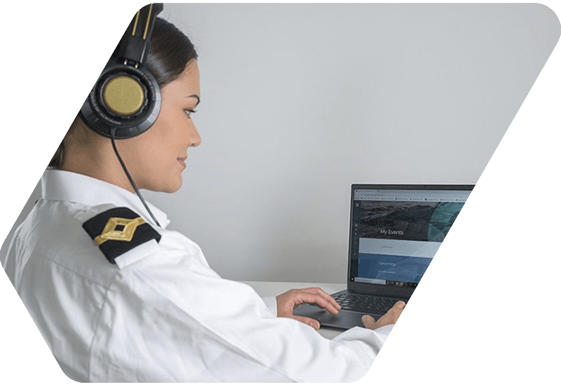 woman in front of laptop