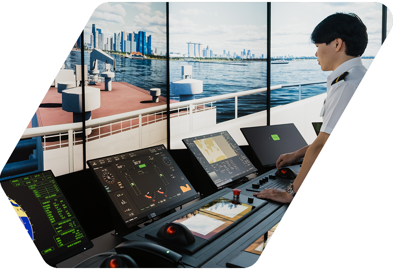 Wärtsilä simulator in use