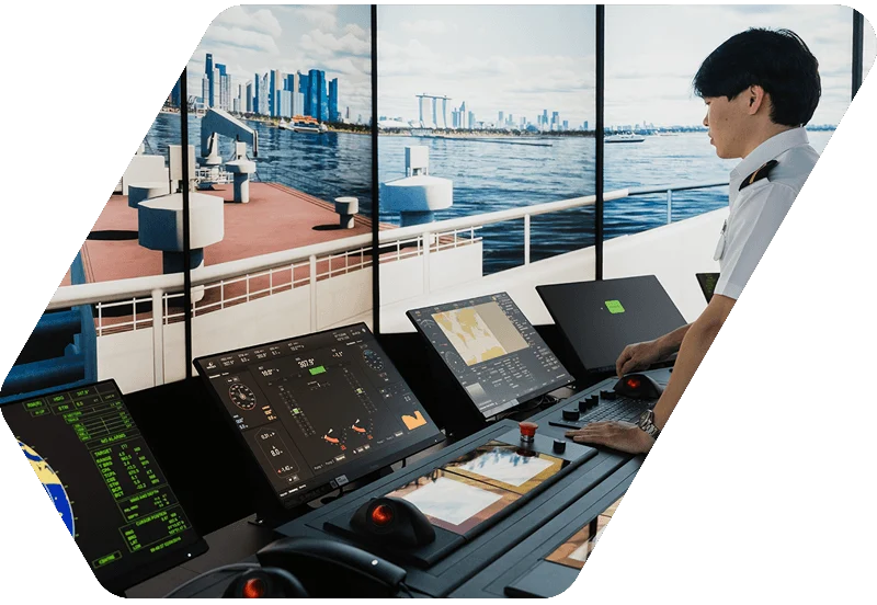 Wärtsilä simulator in use