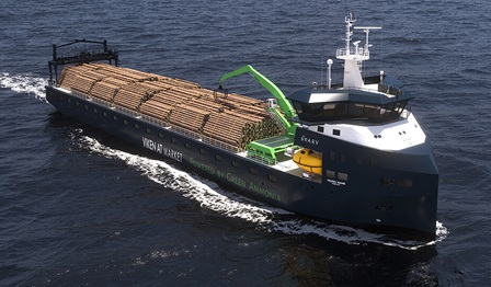 Skarv Shipping Solutions new cargo vessel with the Wärtsilä 25 Ammonia solution