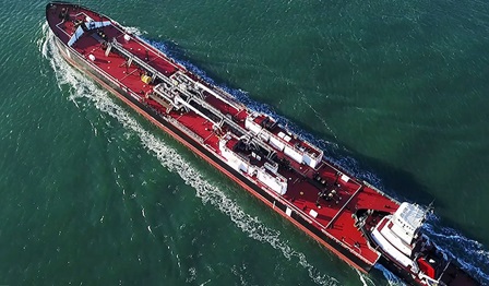 Fairwater tanker at sea