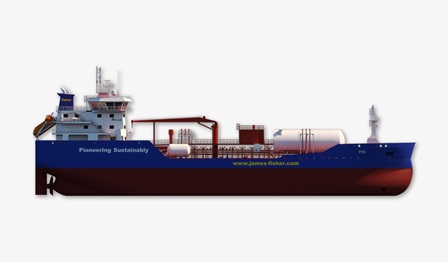 3D illustration of new James Fisher and Sons plc tankers