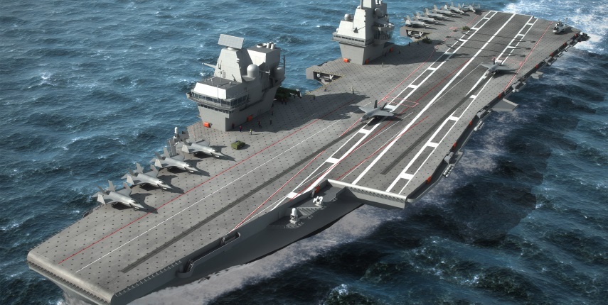 HMS Queen Elizabeth - THALES Copyright 