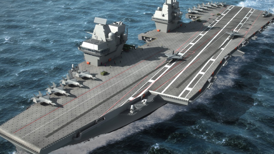 HMS Queen Elizabeth - THALES Copyright 