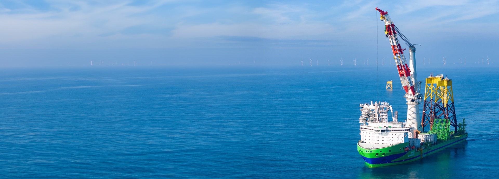 Green Jade offshore installation vessel © CDWE