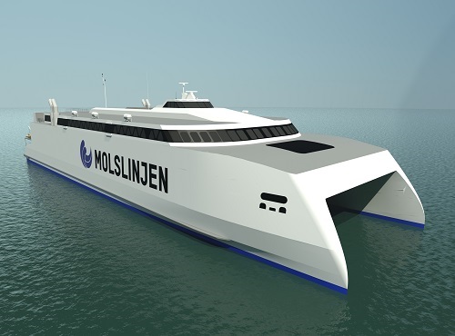 Wärtsilä’s compact axial flow jet solution was considered the most appropriate choice for the new Molslinjen high-speed ferry.