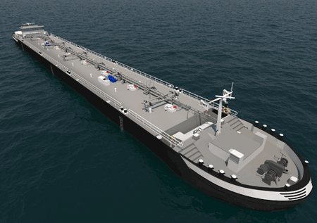 Shell-barge