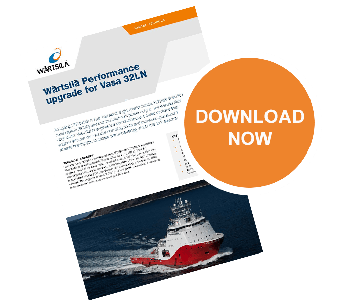 Wärtsilä Vasa 32 Performance upgrade leaflet cover