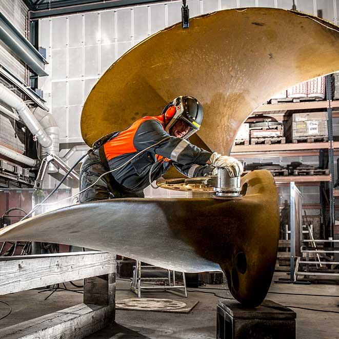 Metallurgic propeller repair Workshop