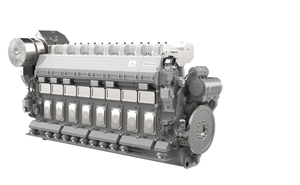 3 D illustration of an Wärtsilä 4-stroke engine