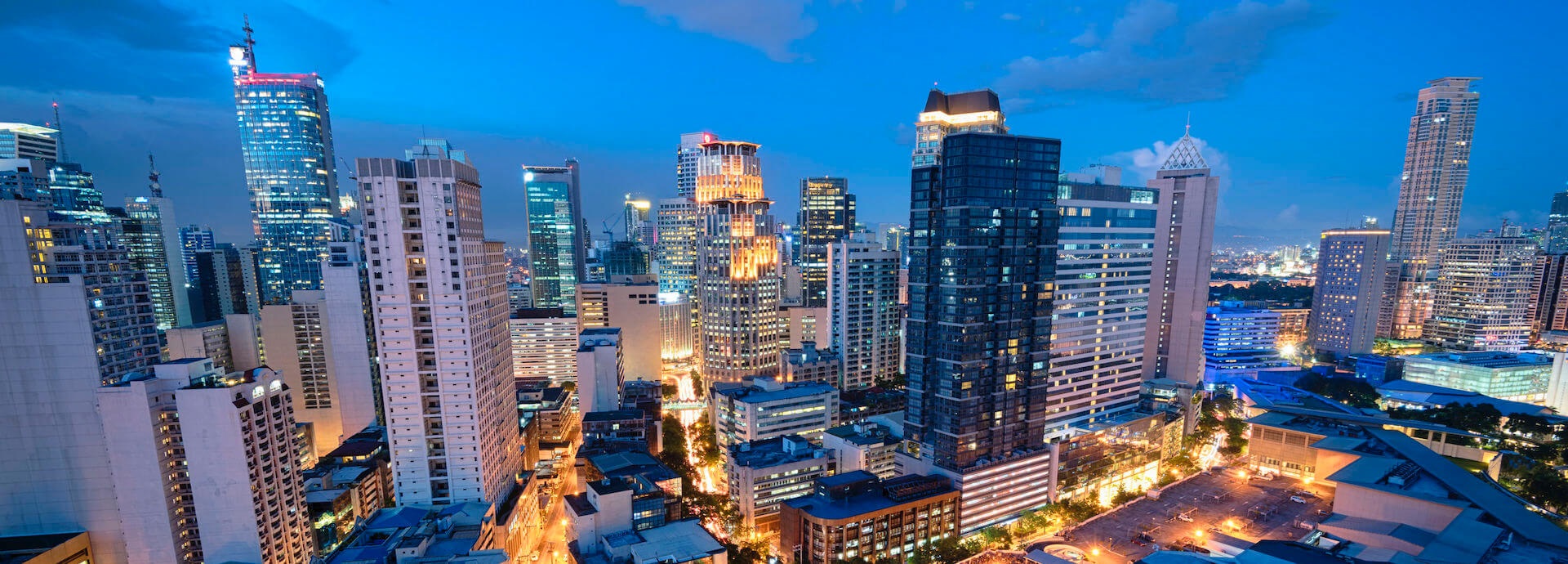 Manila skyline at night