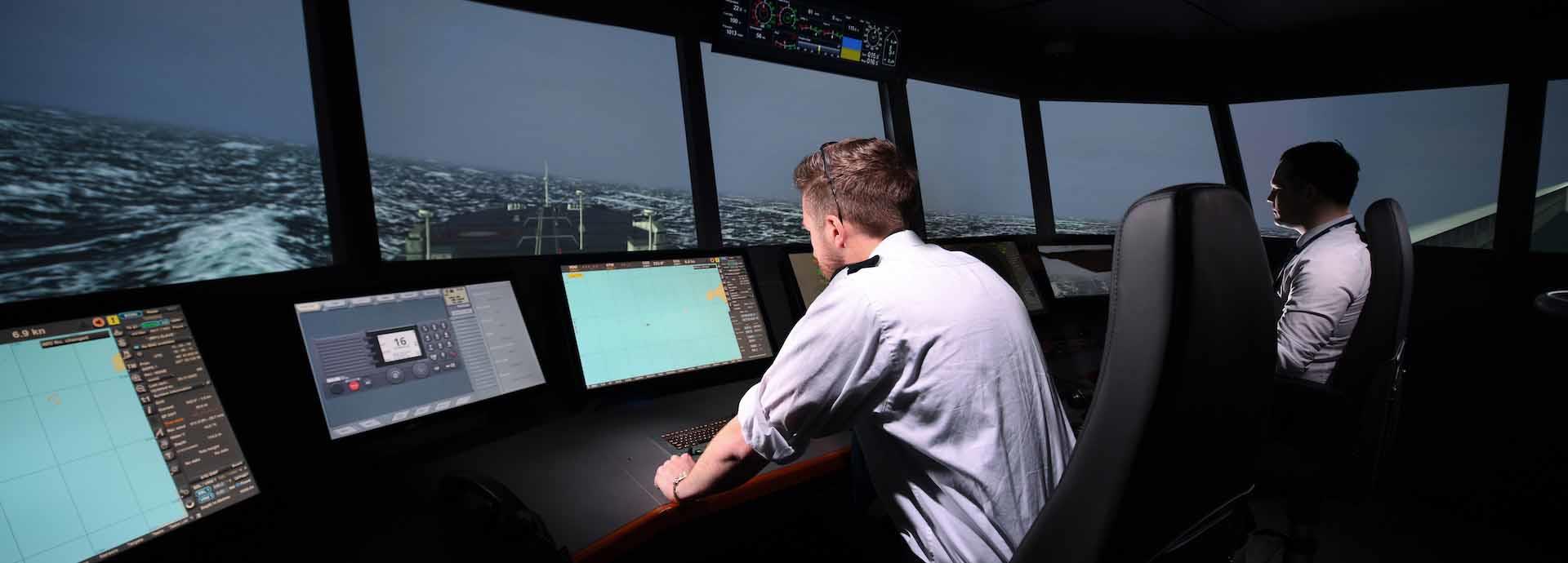 Solent University, ship simulation training