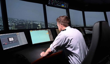 Solent University, ship simulation training