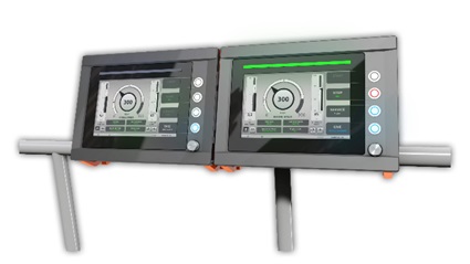 Fig.7 - Double local displays.