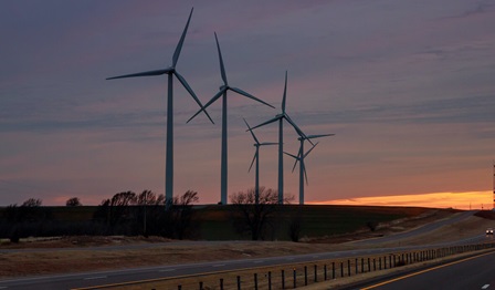 Windmills in West Texas