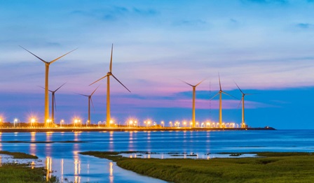 windfarm at night