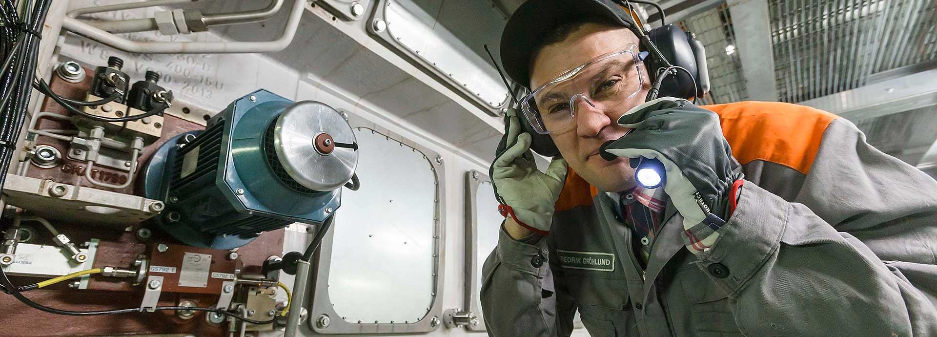 The engine breaker Fredrik Grönlund