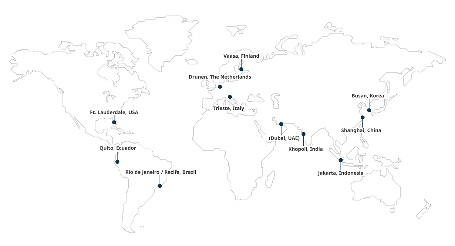 Wärtsilä training centre map