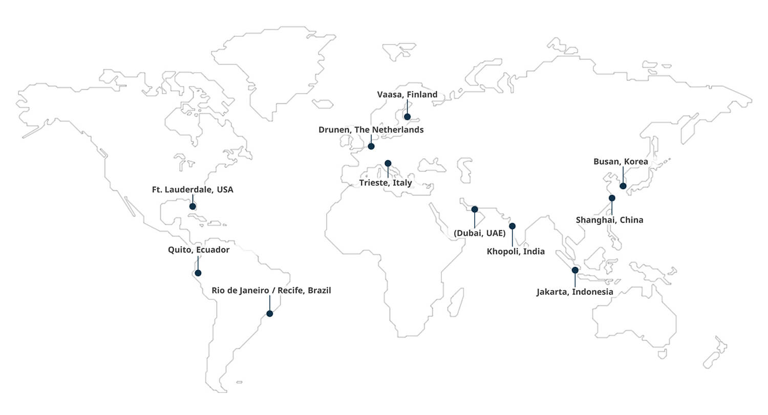 Wärtsilä training centre map
